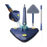 360° Rotatable Adjustable Triangle Multifunctional Cleaning Mop – Thumbnail 2