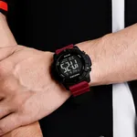 NAVIFORCE NF7110 5ATM Waterproof Luminous Sports Watch – Dial Color: Black, Strap Color: Red – Thumbnail 3