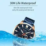 Curren 8372 High Quality Stainless Steel Analog Men's Watch – Dial Color: Blue, Strap Color: Blue – Thumbnail 3