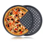 14-inch Nonstick Pizza Pan Baking Tray Plate with Holes Pizza Baking Tool – Thumbnail 2