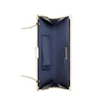 24"L Detachable Chain Drop-in Shoulder Strap Clutche – Color: Black – Thumbnail 2