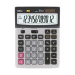 Deli E1654C 12 digits Check and Recheck Metal Desktop Calculator – Thumbnail 1