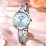 CURREN 9092 Stainless Steel Luxury Quartz Wristwatch for Women – Dial Color: Silver, Strap Color: Silver – Thumbnail 3