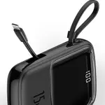 Baseus PPQD-B01 Q Pow 2-in-1 charging cable Digital Display Power Bank – Color: Black – Thumbnail 3