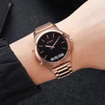 SKMEI 2120 Sport Waterproof Dual Display Digital Chrono Men's Watch – Dial Color: Black, Strap Color: Rose – Thumbnail 4