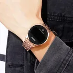 SKMEI 1579 Led Touch Screen Digital Man's Watch – Dial Color: Black, Strap Color: Rose – Thumbnail 4