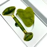 Natural Stone Jade Roller & Gua Sha Set  – Thumbnail 3