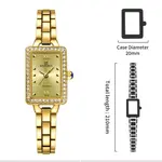 Naviforce NF5043 Luxury Stainless Steel Strap Chronograph Retro Versatile Fashion Women's Watch – Dial Color: Gold, Strap Color: Gold  – Thumbnail 4