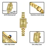 Naviforce NF5043 Luxury Stainless Steel Strap Chronograph Retro Versatile Fashion Women's Watch – Dial Color: Gold, Strap Color: Gold  – Thumbnail 5