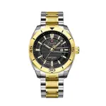 Naviforce NF9210 Luxury Stainless Steel Quartz Analog Men's Watch – Dial Color: Black, Strap Color: Gold – Thumbnail 1