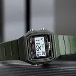 SKMEI 1460 Digital Waterproof Kid's Watch – Dial Color: Black, Strap Color: Green  – Thumbnail 3