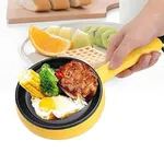 Multi Function 2 in 1 Electric Egg Boiler Steamer Omelette Frying Pan – Color: Yellow – Thumbnail 2