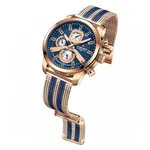 NaviForce NF9211 Chronograph Stainless Steel Luminous Men's Watch – Dial Color: Blue, Strap Color: Rose – Thumbnail 3