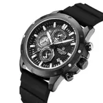 NAVIFORCE NF8036  Luxury Military Sports Quartz Analog Men's Watch  – Dial Color: Black, Strap Color: Black – Thumbnail 3