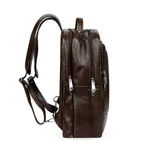 Unique & Stylish Genuine Cow Leather Long Lasting Backpack – Color: Brown – Thumbnail 3