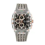 Naviforce NF7105 Comfortable Silicone Strap Multifunctional Chronograph Sports Men's Watch – Dial Color: Rose, Strap Color: Grey – Thumbnail 1