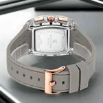Naviforce NF7105 Comfortable Silicone Strap Multifunctional Chronograph Sports Men's Watch – Dial Color: Rose, Strap Color: Grey – Thumbnail 4