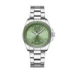 NAVIFORCE NF5062 Polygon Waterproof & Stainless Steel Strap Men's Watch – Dial Color: Green, Strap Color: Silver – Thumbnail 1