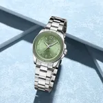 NAVIFORCE NF5062 Polygon Waterproof & Stainless Steel Strap Men's Watch – Dial Color: Green, Strap Color: Silver – Thumbnail 2