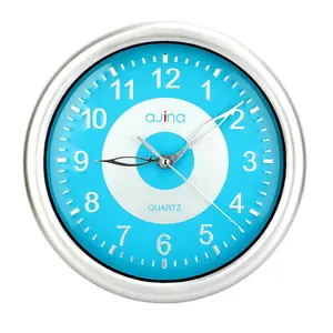 Ajina Logan Classic Silent Operation Wall Clock-Blue Step
