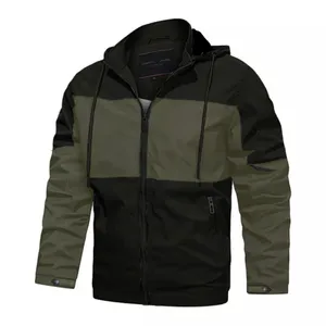 High Quality Twoil Jacket for Men with Hoode Black and Olives