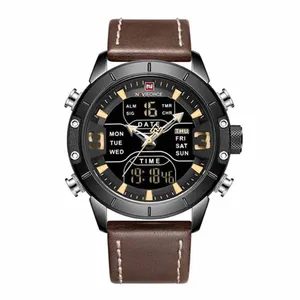 NAVIFORCE 9153-L Genuine Leather Strap Stylish Men's Watch - Variant 2