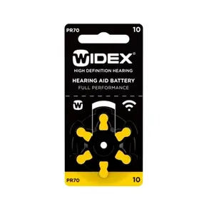 Widex PR70 1.45 Volt 10-Size Hearing Aid Battery