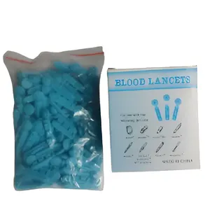 Sterile Glucometer Lancet for Blood Glucose Testing with Secure Cap Design