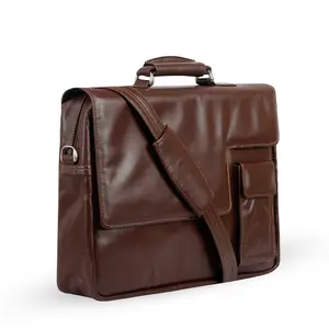 PU Vegan 100% Genuine Leather Waterproof Office Work Bag