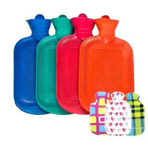 2000ml Rubber Small Portable Large Hand Warm Hot Water Bag Multicolor