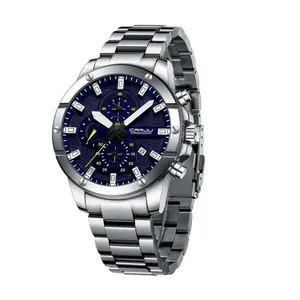 CRRJU 2296 High Quality Stainless Steel Multifunctional Analog Quartz Classic Men's Watch - Variant 3