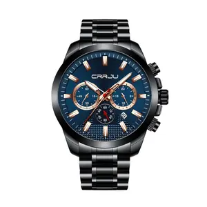 CRRJU 2286 High Quality Stainless Steel Multifunctional Quartz Classic Men's Watch - Variant 3