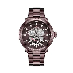 Naviforce NF9158 Luxury Stainless Steel Multifunctional Quartz Men's Watch - Variant 3