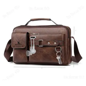 Men's China Artificial Leather Shoulder Office Bag - Variant 2