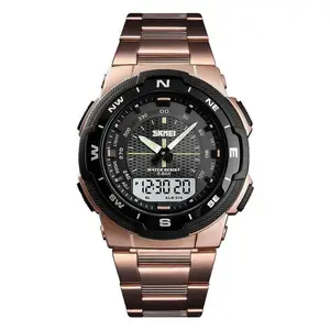 SKMEI 1370 Dual Time Premium Stainless Steel Sporty Men's Watch - Variant 3