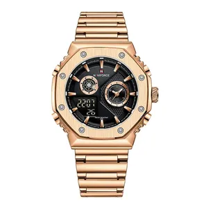 NAVIFORCE NF9216S Dual Time Display Analog Quartz Man's Watch - Variant 4