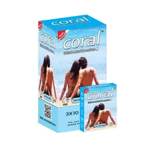 Coral Extra Time Combo Lubricated Natural Latex Condom 3’s Pack