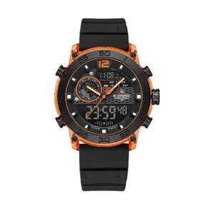 Naviforce 6104 Digital Analog Silicone Strap Waterproof Sporty Men's Watch