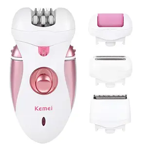 Kemei KM-2530 4-in-1 Rechargeable Epilator for Women