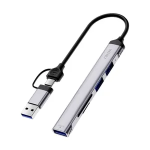 WiWU Zolo 5 In 1 USB Type-A & Type-C Hub