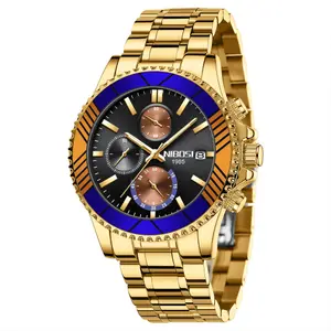 Nibosi 2553 Luxury Stainless Steel & Chronograph Men's Watch