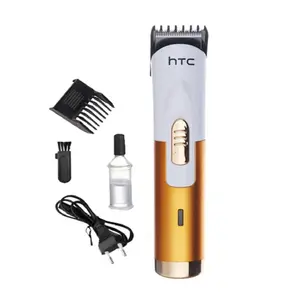 HTC AT-518B Rechargeable Hair Trimmer For Man-Gold & White