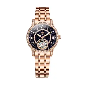 OLEVS 7036 Luminous Hands Mechanical Waterproof Lady Watch
