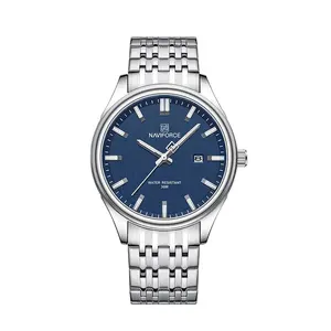 Naviforce NF8039 Luxury Stainless Steel Quartz Analog Casual Couple Watch - Variant 3
