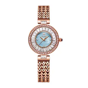 Olevs 9959 Original Top Brand Elegant Quartz Watch Women Waterproof Stainless Steel Luxury Diamond Watches  - Variant 2
