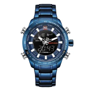 NAVIFORCE NF9093 Luxurious Stainless Steel Dual Time Men's Watch - Variant 3