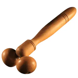 Natural Y Shape 3D Wooden Roller Massager for Face, Neck & Body