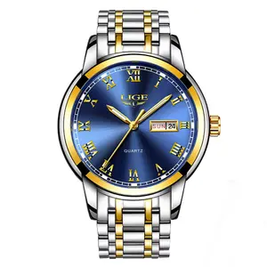 LIGE 9846 Premium Stainless Steel Analog Luxury Men's Watch