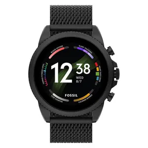 Fossil FTW4066V Stainless Steel Men’s Gen 6 Smartwatch Black 