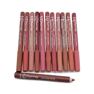 Flormar Matte And Wooden 12pcs Lip Liner Pencil Set